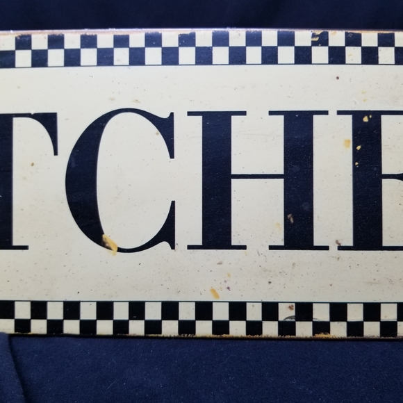 VINTAGE LOOK KITCHEN METAL SIGN 5 7/8T X 19 1/4" W - Picture 5 of 8